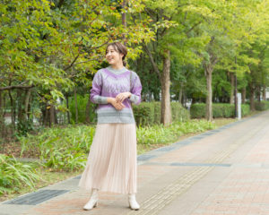 セーター外撮影全身