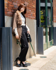 モデル着用屋外撮影正面